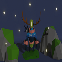 Meu projeto do curso: Modelagem de personagens low poly para videogames Ein Projekt aus dem Bereich 3D, 3-D-Modellierung, Videospiele, Design von 3-D-Figuren und Design für Videospiele von Andressa Duarte Ortiz - 24.07.2021