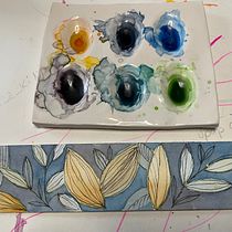 Blätter und Blüten für "Negative Aquarelltechniken zur botanischen Illustration" Ein Projekt aus dem Bereich Traditionelle Illustration, Aquarellmalerei und Botanische Illustration von Andrea Gunkler - 26.07.2021