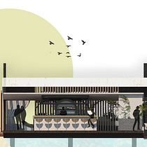 Mi Proyecto del curso: Restaurante Mar is Kos. Projekt z dziedziny Architektura wnętrz, Projektowanie wnętrz, Dekoracja wnętrz, Projektowanie powierzchni h, low i ch użytkownika Angie Salazar - 27.07.2021