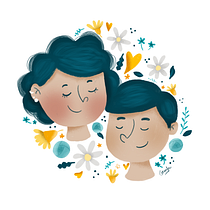 Self Portrait with botanical elements. Un progetto di Illustrazione tradizionale, Illustrazione digitale, Illustrazione botanica e Disegno digitale di Camila Oliveira - 27.07.2021