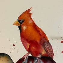 My project in Artistic Watercolor Techniques for Illustrating Birds course. Traditional illustration, Watercolor Painting, Realistic Drawing, and Naturalistic Illustration project by deonlewisart - 07.27.2021