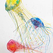 Mi Proyecto del curso: Técnicas modernas de acuarela. Traditional illustration, Fine Arts, Painting, and Watercolor Painting project by Maria G Bernardez - 07.28.2021