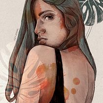 My project in Illustrated Portraits with Procreate course. Ilustração tradicional, Ilustração vetorial, Ilustração digital, e Desenho de retrato projeto de Izabela Sobczyk - 28.07.2021