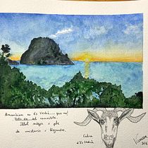 Mi Proyecto del curso: Cuaderno de viaje en acuarela. Traditional illustration, Watercolor Painting, Architectural Illustration, and Sketchbook project by Vanessa Cuevas Barberà - 07.28.2021