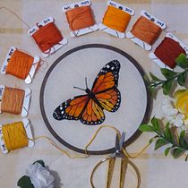 Meu projeto do curso: Técnicas de bordado realista. Traditional illustration, and Embroider project by camparizzi - 07.28.2021