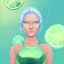 Mein Kursprojekt: Porträts von weiblichen Charakteren mit Procreate. Projekt z dziedziny Trad, c, jna ilustracja, Ilustracja c, frowa, R, sunek c i frow użytkownika Jane Doe - 29.07.2021