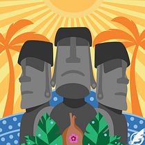 Mi Proyecto del curso: Ilustración vectorial Isla de Pascua- Chile.. Un proyecto de Ilustración tradicional, Ilustración vectorial, Dibujo y Diseño para Redes Sociales de Indira Arredondo - 29.07.2021
