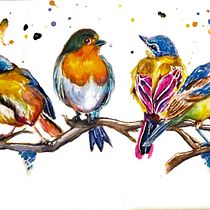 Mi Proyecto del curso: Acuarela artística para ilustración de aves. Traditional illustration, Watercolor Painting, Realistic Drawing, and Naturalistic Illustration project by Osvaldo Hurtado - 07.29.2021