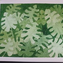 Il mio progetto del corso: Tecniche di acquerello in negativo per illustrazione botanica "monstera" Ein Projekt aus dem Bereich Traditionelle Illustration, Aquarellmalerei und Botanische Illustration von dan_car - 29.07.2021