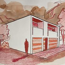 Mi Proyecto del curso: Introducción al dibujo arquitectónico a mano alzada. Projekt z dziedziny  Architektura,  R i sunek architektoniczn użytkownika Luis Galvez Estrada - 30.07.2021