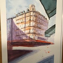 Mein Kursprojekt: Architektonische Zeichnung mit Aquarell und Tinte. Sketching, Drawing, Watercolor Painting, Architectural Illustration, Sketchbook & Ink Illustration project by ftresbach - 07.30.2021