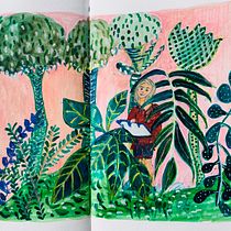 My project in Exploratory Sketchbook: Find Your Drawing Style course. Traditional illustration, Sketching, Creativit, Drawing, Watercolor Painting, Sketchbook, and Gouache Painting project by Fiona Hollinger - 07.28.2021