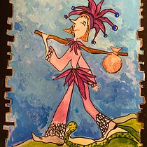Mon projet du cours : Illustration à l'acrylique : créez des univers magiques. Traditional illustration, Painting, Creativit, Acr, and lic Painting project by beddymoon - 07.30.2021