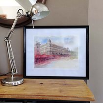 Dessin architectural à l’aquarelle et à l’encre : Montpellier (FRANCE). Sketching, Drawing, Watercolor Painting, Architectural Illustration, Sketchbook & Ink Illustration project by Anne-Marie FOURNIER - 07.29.2021