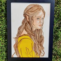 Meu projeto do curso: Retrato em aquarela a partir de uma fotografia. Traditional illustration, Watercolor Painting, and Portrait Drawing project by Melissa Terres - 07.30.2021