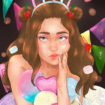 Meu projeto do curso: Retrato digital no Photoshop com um toque de fantasia. Traditional illustration, Drawing, Digital Illustration, Portrait Drawing, Digital Drawing, and Digital Painting project by Luana Oliveira - 07.30.2021