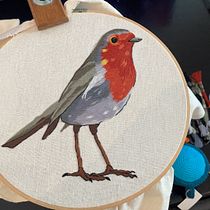 Mi Proyecto del curso: Pintar con hilo: técnicas de ilustración textil. Ilustração tradicional, e Bordado projeto de Sofía Treviño - 30.07.2021