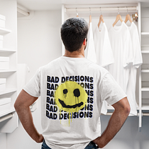 My project in Creation of a Streetwear Brand course -Bad Decisions Club. Design, Product Design, and Fashion Design project by ainathomas - 07.29.2021