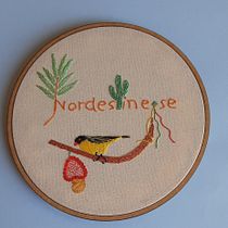 Meu projeto do curso: Técnicas básicas para bordado de letras. Embroider project by Vânia Alves de Carvalho - 07.31.2021