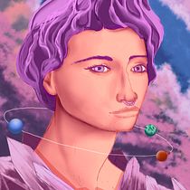 Mi proyecto fina "Diamante Flamante" . Traditional illustration, Drawing, Digital Illustration, Portrait Drawing, Digital Drawing, and Digital Painting project by Diego Villarroel - 07.31.2021