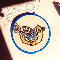Mi Proyecto del curso: Introducción al punto de cruz contemporáneo Ein Projekt aus dem Bereich Stickerei, DIY, Upc und cling von virgivillate - 31.07.2021