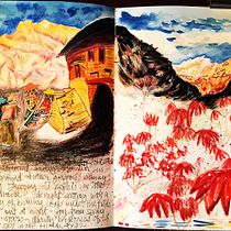 My project in Watercolor Travel Journal course. Traditional illustration, Watercolor Painting, Architectural Illustration, and Sketchbook project by audieart365 - 07.15.2021