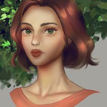 My project in Digital Fantasy Portraits with Photoshop course. Ilustração tradicional, Desenho, Ilustração digital, Desenho de retrato, Desenho digital, e Pintura digital projeto de Dianna Rose Crispe Caritero - 01.08.2021