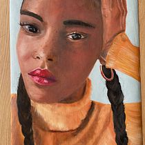 My first attempt at Alla Prima Portrait Painting. Oil Painting project by irma_11 - 08.01.2021
