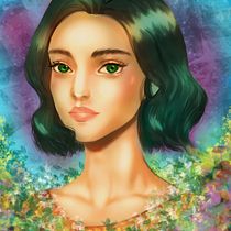 My project in Digital Fantasy Portraits with Photoshop course. Traditional illustration, Drawing, Digital Illustration, Portrait Drawing, Digital Drawing, and Digital Painting project by Mai Pham - 10.19.2020