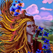 Mi Proyecto del curso: Retratos digitales de fantasía con Photoshop. Traditional illustration, Drawing, Digital Illustration, Portrait Drawing, Digital Drawing, and Digital Painting project by Fernando García - 08.01.2021