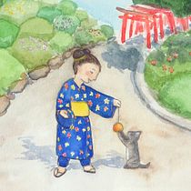 My project in Watercolor Illustration with Japanese Influence course. Ilustração tradicional, Desenho, e Pintura em aquarela projeto de Aurelie Boisbunon - 01.08.2021
