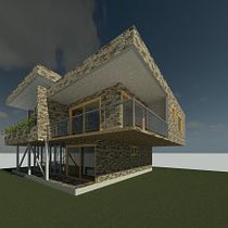 Meu projeto do curso: Projeto arquitetônico 3D e modelagem com Revit. Projekt z dziedziny 3D,  Architektura, Architektura wnętrz,  Modelowanie 3D, Architektura c, frowa i Wizualizacja architektoniczna użytkownika Josué Junior Ribeiro - 31.07.2021
