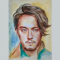 My project in Watercolor Portraits: Capture a Model's Personality course. Fine Arts, Painting, Watercolor Painting, and Portrait Drawing project by Nguyen Nguyen - 08.02.2021