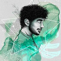 Meu projeto do curso: Retrato Ilustrado com Procreate. Ilustração tradicional, Ilustração vetorial, Ilustração digital, e Desenho de retrato projeto de Giovana Barella - 02.08.2021