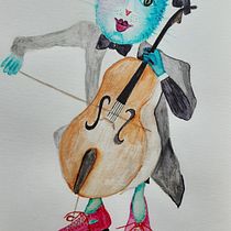 Mein Kursprojekt: Illustrationstechniken, um die Kreativität zu deblockieren. Design, Traditional illustration, Fine Arts, Painting, Creativit, Creating with Kids, and Sketchbook project by mariehz - 08.02.2021