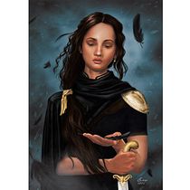 My project in Digital Fantasy Portraits with Photoshop course. Traditional illustration, Drawing, Digital Illustration, Portrait Drawing, Digital Drawing, and Digital Painting project by Caroline Simões dos Santos - 08.02.2021
