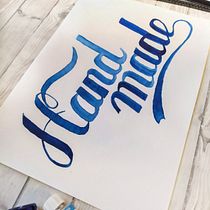 My project in Introduction to Brush Lettering course. Un proyecto de Lettering, H y lettering de Кристина Островскаия - 02.08.2021