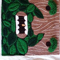 Mi Proyecto del curso: Bordado XL con aguja mágica. Bordado, e Decoração de interiores projeto de Noelia Vanesa Teseyra - 03.08.2021