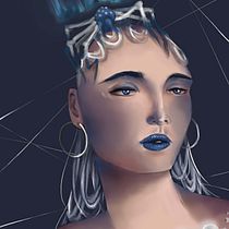 My project in Digital Fantasy Portraits with Photoshop course. Traditional illustration, Drawing, Digital Illustration, Portrait Drawing, Digital Drawing, and Digital Painting project by eugeniao - 08.03.2021