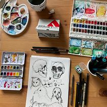 Mein Kursprojekt: Tägliches Sketching für kreative Inspiration. Traditional illustration, Sketching, Creativit, Drawing, and Sketchbook project by V HHH - 08.03.2021