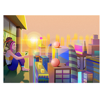 Meu projeto do curso: Ilustração vetorial com efeitos de luz. Un projet de Illustration traditionnelle, Illustration vectorielle, Illustration numérique , et Conception numérique de Jéssica Paiva - 03.08.2021