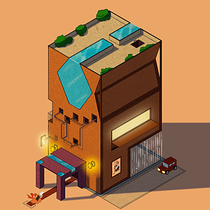 Isometric Design - ArtLearningJourney . Traditional illustration, Pencil Drawing, Drawing, and Sketchbook project by Ali AlQayssi - 08.03.2021