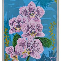 Mi Proyecto del curso: Orquídeas marinas. Traditional illustration, Fine Arts, Painting, Acr, lic Painting, and Botanical Illustration project by Mauricio Huicochea - 08.03.2021