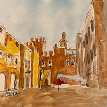 Mon projet du cours : Dessin architectural à l’aquarelle et à l’encre. Sketching, Drawing, Watercolor Painting, Architectural Illustration, Sketchbook & Ink Illustration project by Xavier Vilfroy - 08.02.2021