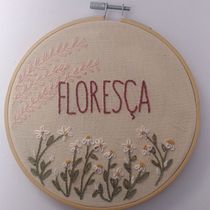 Meu Projeto do curso: Técnicas básicas para bordar letras. Embroider project by Larissa Ferraz - 08.04.2021