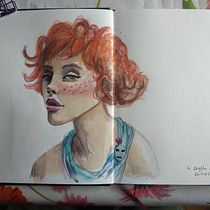Mi Proyecto del curso: Cuaderno de retratos en acuarela. Painting, Watercolor Painting, Portrait Drawing, and Sketchbook project by Coda Kodama - 08.04.2021