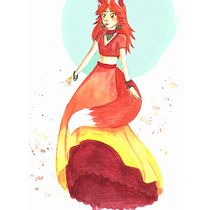 Mi Proyecto del curso: Ilustración manga en acuarela. Un progetto di Illustrazione tradizionale, Disegno, Pittura ad acquerello e Manga di laura_akm - 04.08.2021