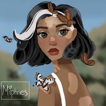Mi Proyecto del curso: Personajes femeninos poderosos: ilustra la diversidad. Traditional illustration, Painting, Digital Illustration, Digital Drawing, and Digital Painting project by Miphnes - 08.04.2021