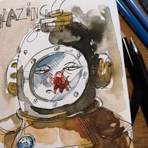 My project in Artistic Watercolor Sketching: Dare to Express Your Ideas course. Traditional illustration, Sketching, Creativit, Drawing, Watercolor Painting, and Sketchbook project by arthursenant - 08.04.2021