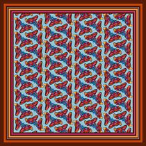 Estampado textil con técnicas digitales: Pañuelo Atlas. Pattern Design, Design de moda, e Estampagem projeto de pdelosriosga98 - 01.08.2021